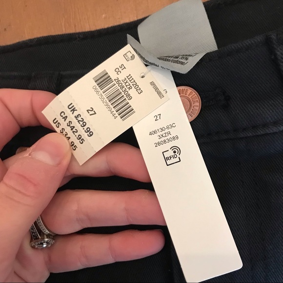 NWT Victorias Secret PINK High Waisted Black Jean Shorts - Picture 5 of 9